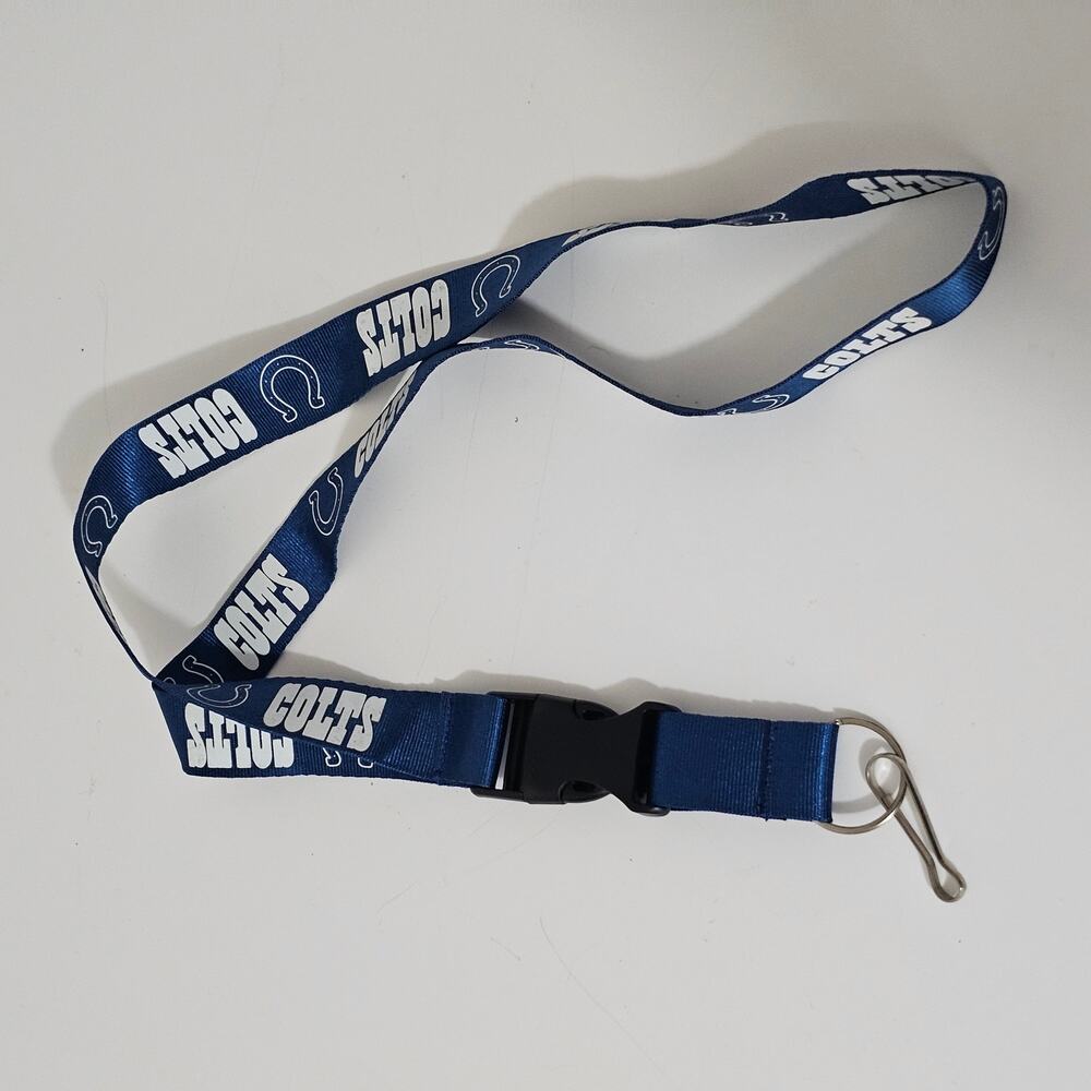 NFL Indianapolis Colts‎  Lanyard, Royal Blue/White, Break Away/Key/ Badge holder